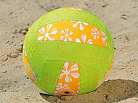 PEARL Wasserfester Beach-Volleyball mit Neopren-Überzug PEARL Beach-Volleybälle