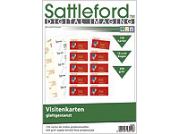 Sattleford 150 Visitenkarten gestanzt matt 250g/85x54 mm Sattleford