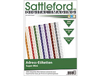Sattleford 2800 Adress-Etiketten Super-Mini 25,4x16,9 mm Laser/Inkjet Sattleford Drucker-Etiketten