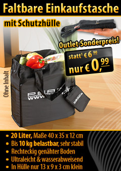 Sonderangebot faltbarer Einkaufskorb