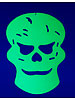 infactory Glow-in-the-dark Halloween-Fensterdeko Totenkopf, 26 x 19 cm infactory Halloween Dekoratiosartikel