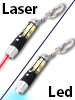 PEARL 3in1-Laserpointer mit UV-Licht und LED-Taschenlampe PEARL Laserpointer