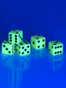 Playtastic Glow-in-the-dark Würfel 5er-Set Playtastic Würfel