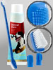 Sweetypet 4in1-Zahnpflege-Set für Hunde mit Zahnpasta, Zahnbürste, Fingerbürsten Sweetypet Zahnpflege-Sets für Hunde