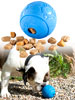 Sweetypet Hunde-Spielball aus Naturkautschuk, mit Snack-Ausgabe, Ø 8 cm, blau Sweetypet Snackbälle für Haustiere