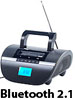 auvisio Mobiler Bluetooth-Lautspr. MPS-600.bt MP3/SD/USB/Wecker/Akku auvisio Bluetooth-Lautsprecher mit FM-Radios