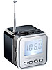 PEARL Mini-MP3-Station "MPS-550.cube" mit integriertem Radio PEARL MP3 Soundstations