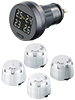 Lescars Reifendruck-&Uuml;berwachungsystem m. Temperaturanzeige, 12 V, USB Lescars Reifendruckkontrollsystem mit Funk