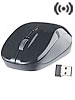 PEARL Optische Funkmaus, 3 Tasten, Scrollrad, 800/1.600 dpi, schwarz PEARL Mini Funkmäuse