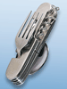 PEARL Camping & Outdoor Klapp-Besteck, 9 in 1, Edelstahl PEARL 