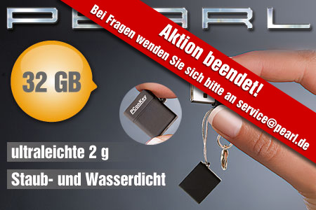 PConKey mini USB2.0-Speicherstick Square II, 32 GB