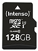 Intenso microSDXC-Speicherkarte UHS-I Premium 128 GB, bis 90 MB/s, Class 10/U1 Intenso microSD-Speicherkarten UHS U1
