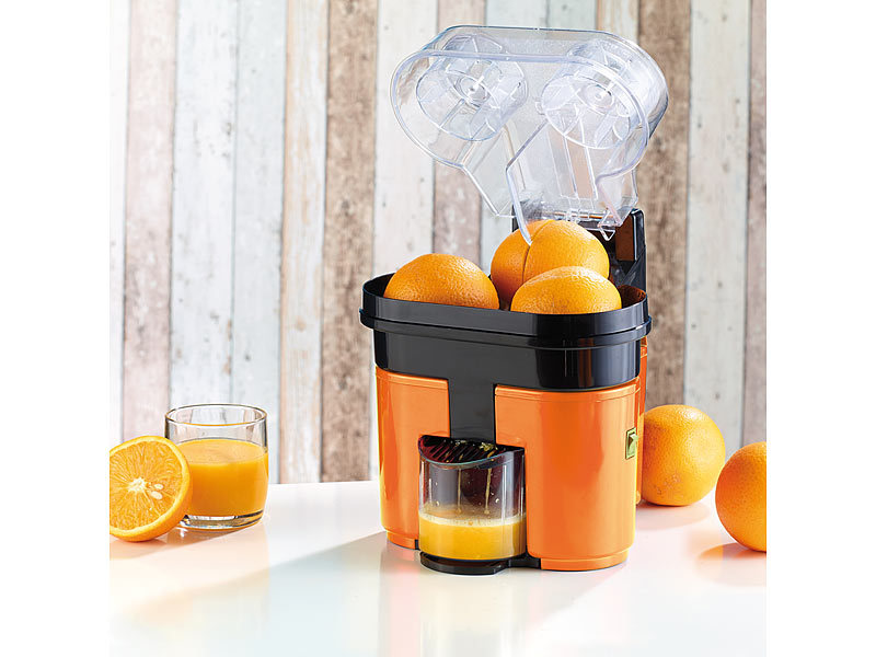 Elektrische Duo-Orangenpresse für 2 Frucht-Hälften, bis 500 ml, 90W