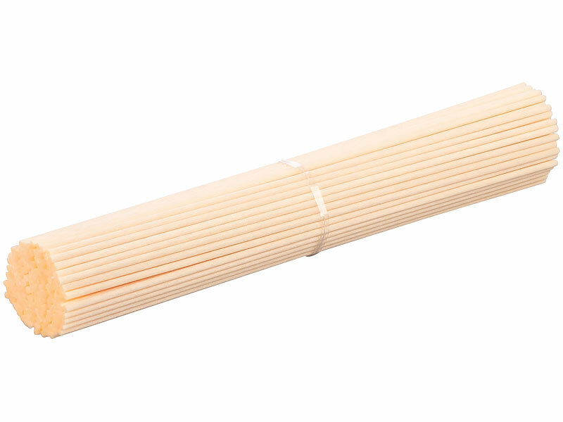 PEARL Duftstäbchen Raumduft: 150 Rattanstäbchen für Raumduft, 24 cm, holzfarben (Raumduft Zubehörsets)