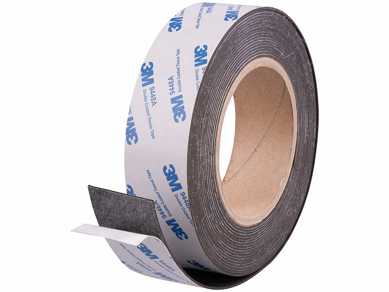 Selbstklebendes Metallband 1m X 35mm - Für Magnete, Tonie-Figuren, Schwarz, Zuschneidbar