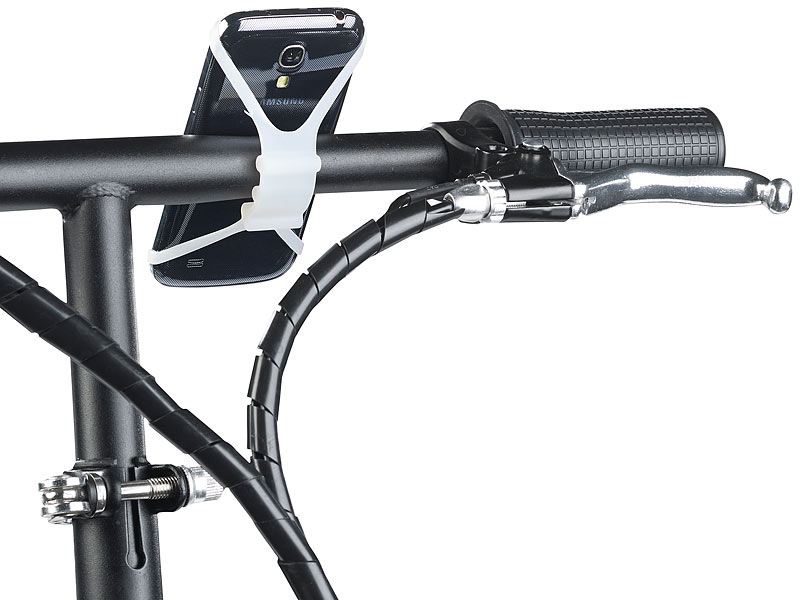 Callstel Fahrrad Handyhalter: Universal-Fahrradhalterung für
