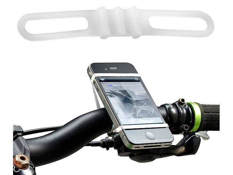 Callstel Fahrrad Handyhalter: Universal-Fahrradhalterung für