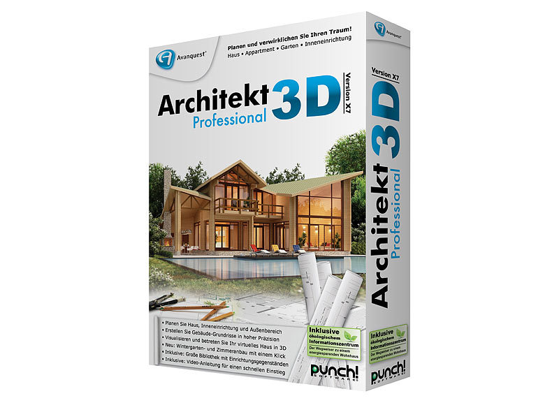 Avanquest Architekt 3D X7 Professional 3D Haus