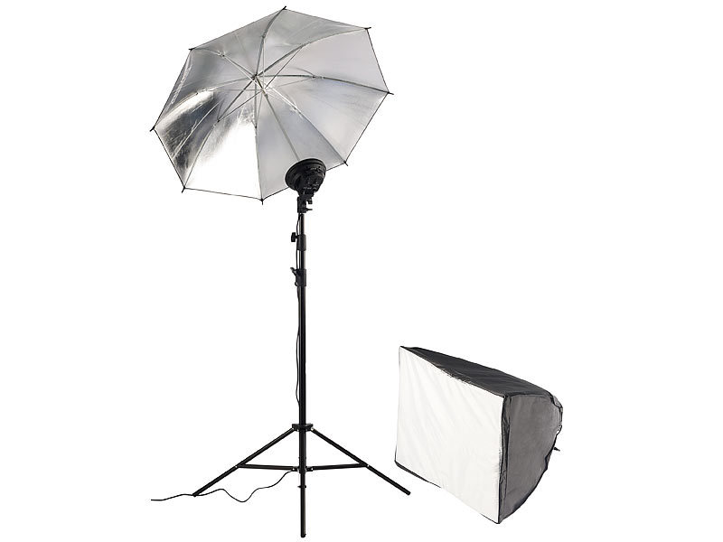 Fotostudio Videoleuchte Beleuchtung Licht Kit Regenschirm Stativ Lampe Set T9B4 