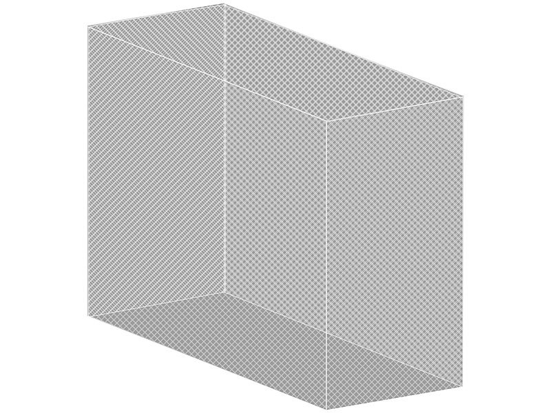 infactory Fliegennetz: XXL-Moskitonetz für Innen & Außen, 300 x 500 x 250  cm, 220 Mesh, weiß (Moskitonetz Terrasse)