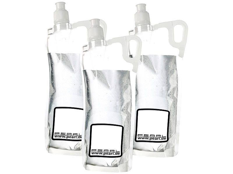 Semptec Faltbarer Kanister: 3er-Set flach faltbare Wasserkanister mit  Tragegriff, 5 l, BPA-frei (Camping-Wasserkanister faltbar)