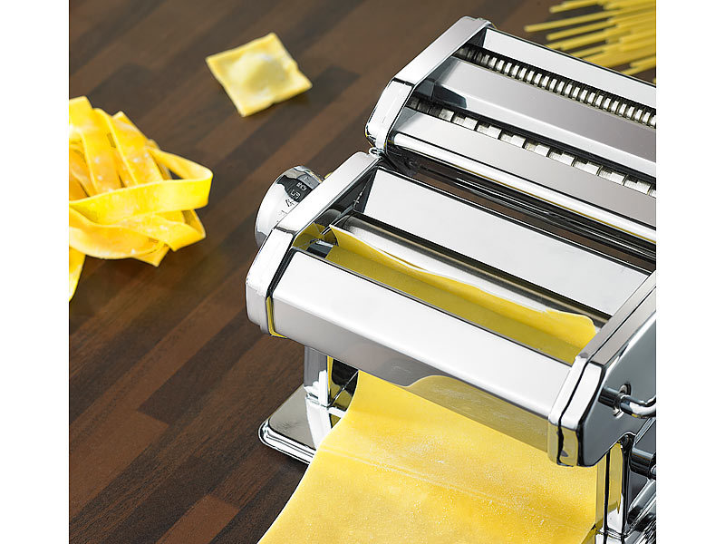 Nudelmaschine Tagliatelle Pastamaschine Maschine Edelstahl Pastamaker Aufsatz DM 