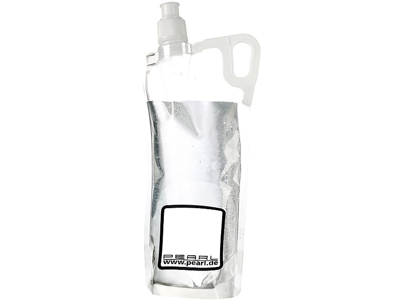 Faltbare Flexible Trinkflasche 0,5l Wasserflasche Sportflasche für