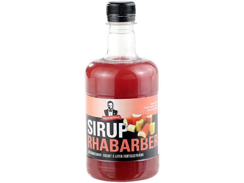 Sirup zuckerreduziert: Sirup Royale mit Rhabarber-Geschmack, 0,5 Liter ...