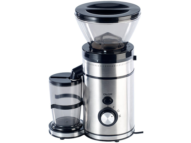 Aarke Kaffeemühle Elektrisch - Edelstahl Mit 64mm Mahlscheiben