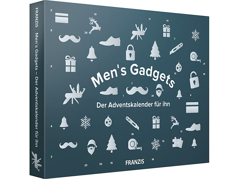 FRANZIS Adventkalender: Adventskalender Men's Gadgets für Männer  (Weihnachtskalender für Männer)