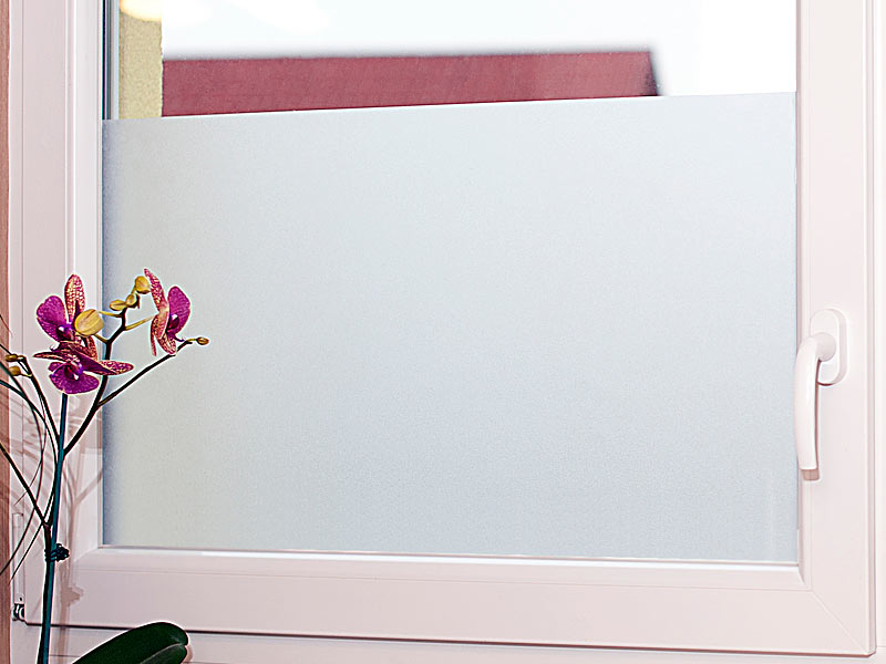 Fensterfolie Selbstklebend Milchglasfolie Sichtschutzfolie Kariert 90×200cm 