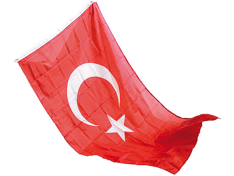 PEARL Fahne: Länderflagge Türkei 150 x 90 cm aus reißfestem Nylon