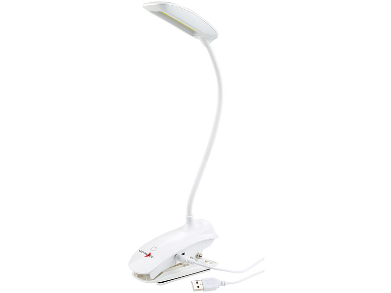 Klemmleuchte LED Schreibtischlampe Dimmbar 8W USB Tischlampe Bettlampe Leselampe