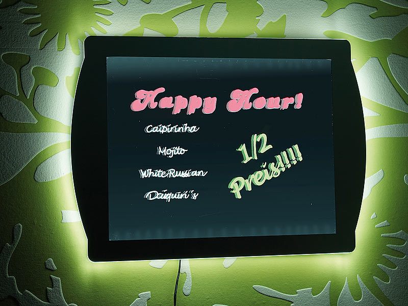 Lunartec Fluoreszierende LED-Reklametafel mit 3 Stiften