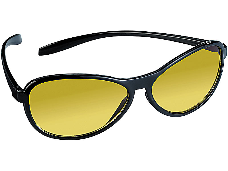 PEARL Auto-Nachtsicht-Brillen: 2er-Set Nachtsicht-Brillenclips im  Pilotenbrillen-Design, polarisiert (Überzieh-Nachtsicht-Brillen)