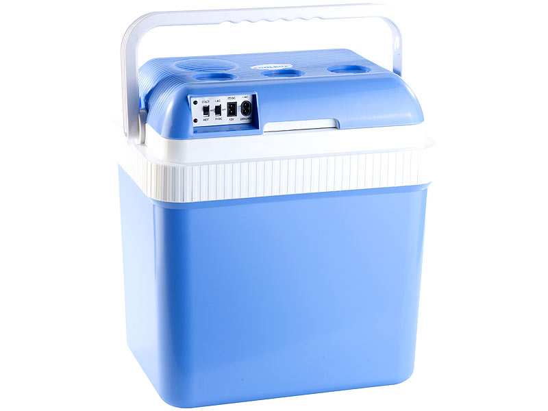 Sichler Haushaltsgeräte Mobiler Mini-Kühlschrank mit Wärm-Funktion, 14 l,  für 12 / 230 Volt