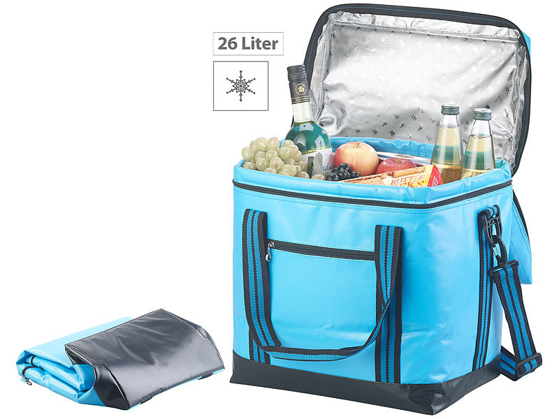 Cooler Bag Kühltasche, faltbar, 4/ 20 Liter, Thermo-Tasche Kühlbox