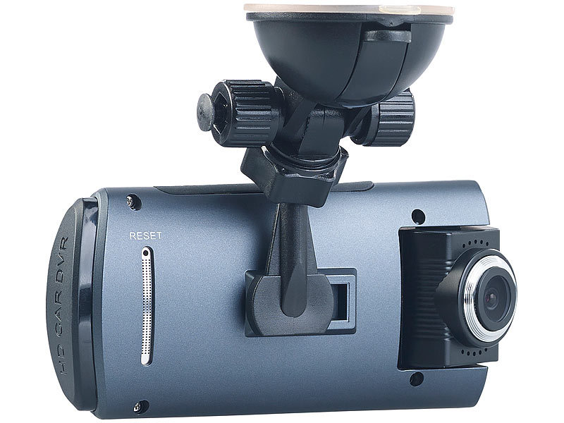 NavGear Full-HD-Dashcam mit 2 Kameras für 360°-Panorama-Sicht, G
