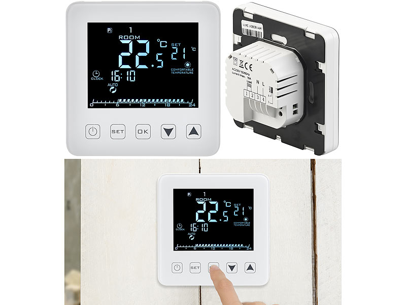 Digital WIFI Thermostat Raumthermostat Fußbodenheizung Wandheizung LCD Display 