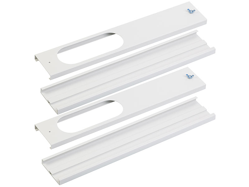 Sichler Fensterblende Klimagerät: 2er-Set Rollladen-Fensterblende für  Klimaanlagen, z.B. ACS-120.out (Klimaanlage Zubehör)
