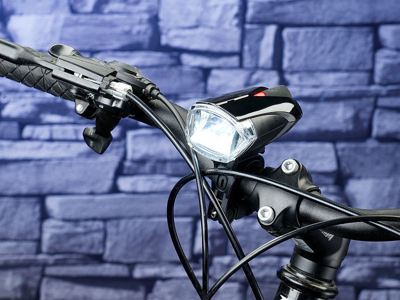 LED Fahrrad Frontlicht Rückleuchte Fahrradlampe mit StVZO-Zulassung Set 2 tlg 