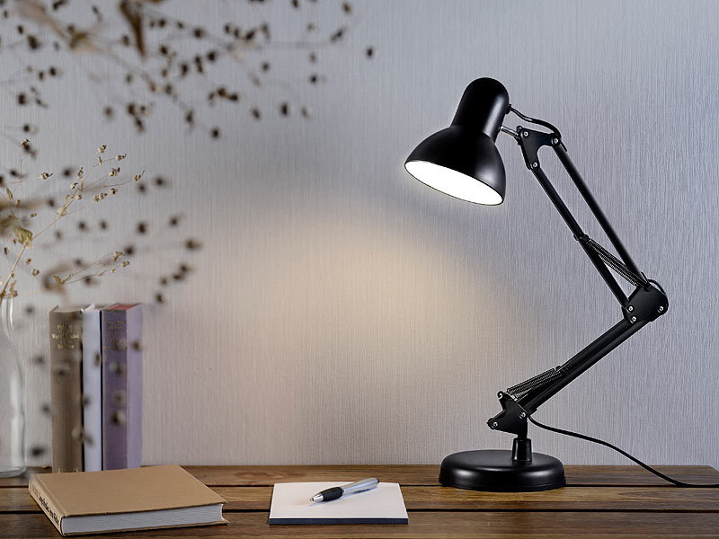 VASNER Lumbeat Tischlampe LED Schreibtischlampe Schreibtisch Lampe Musik Schwarz 