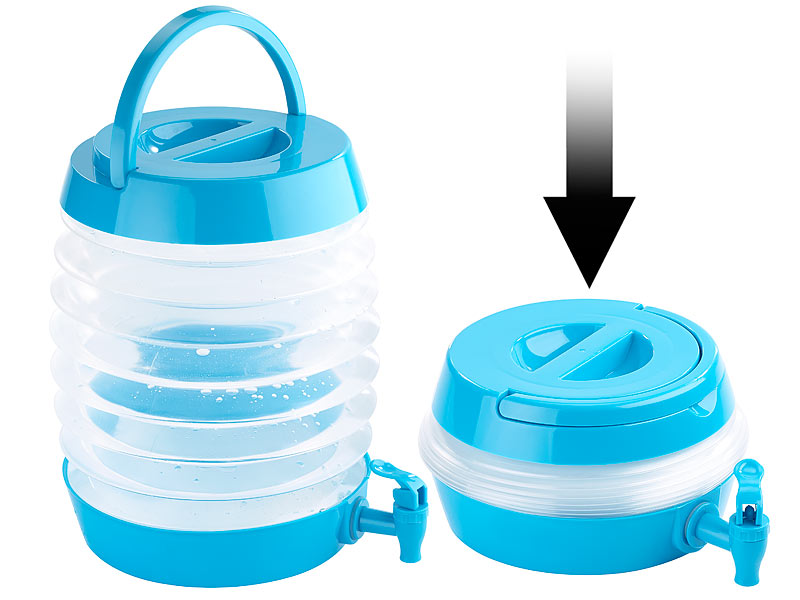 7,5 L Wasserbehälter Wassereimer Tragbarer Wasserkanister mit Deckel 