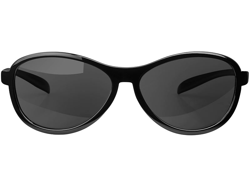 PEARL Sonnenbrille: 3in1-Bildschirm-Brille mit magnetischem Sonnen