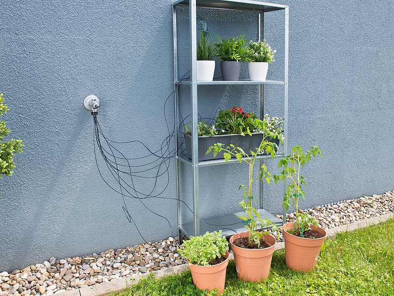 10m Automatisch Bewässerungssystem Bewässerung Timer Wasser für Pflanze Garten 