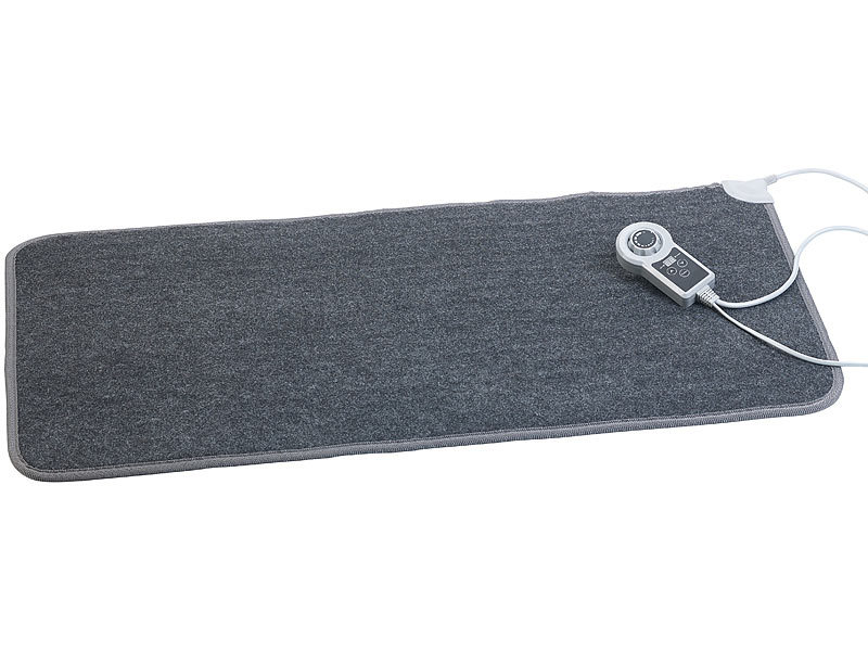 infactory Heizteppich: Beheizbare Fußboden-Matte, Vliesstoff, 105x55cm, 60  °C, 155 W (Fußbodenmatte)