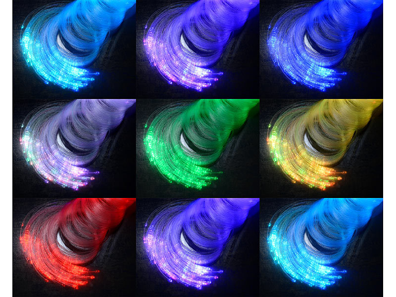 Lunartec Sternenhimmel Decke: Glasfaser-RGB-LED-Sternenhimmel mit  Fernbedienung und 300 Lichtfasern (Sternenhimmel LED Decke)