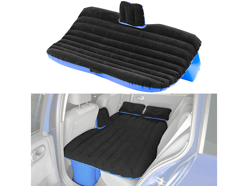 Aufblasbare Luftbett Matratze Auto Luftmatratze für Auto Rücksitz Camping Bed DE 