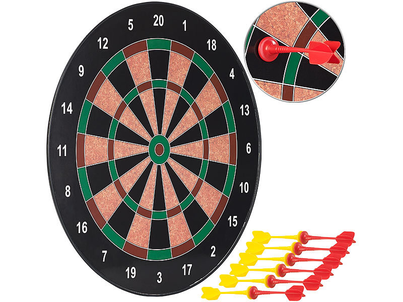 Playtastic Dart: Magnetische Dartscheibe mit 12 Pfeilen ...