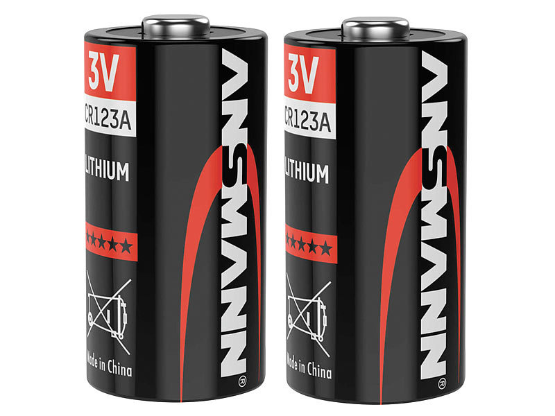 Ansmann Batterien für Kameras: Foto-Lithium-Batterie Typ CR123A, 3